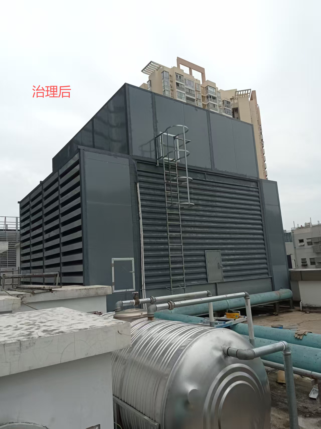 深圳蛇口某房地產(chǎn)項(xiàng)目冷卻塔噪音治理工程
